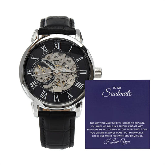 Elevate Your Style, Command Your Time with the Men's Openwork Watch