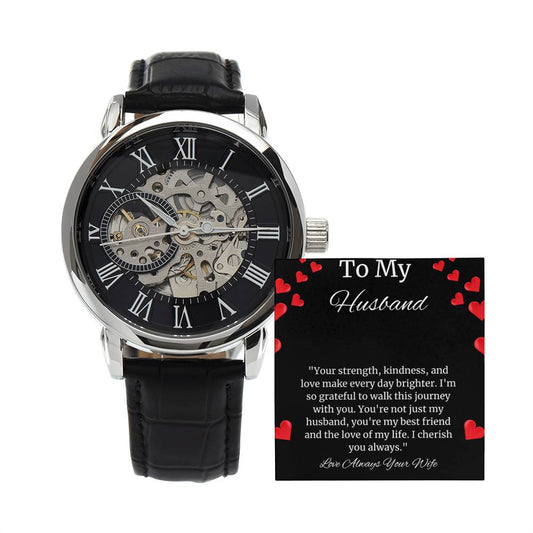 Elevate Your Style, Command Your Time with the Men's Openwork Watch